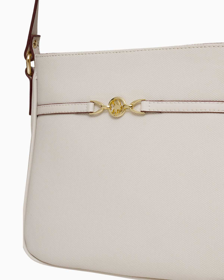 Us Polo Assn Gold Logo Detaylı Ayarlanabilir Çapraz Askılı Çanta Taş