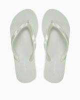 Calvin Klein Flip Flop Deboss Logo Met Kadın Parmak Arası Terlik Milky Green