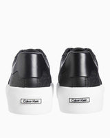 Calvin Klein Logolu Lace Up Sneaker Black Mono