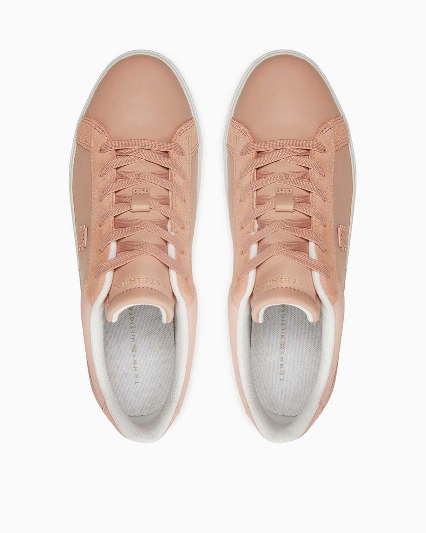 Tommy Hilfiger Platform Court Logolu Sneaker Pink Bloom