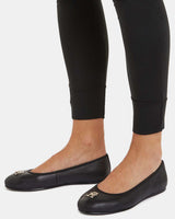 Tommy Hilfiger Leather Ballerina Casual Shoes Ayakkabı Black