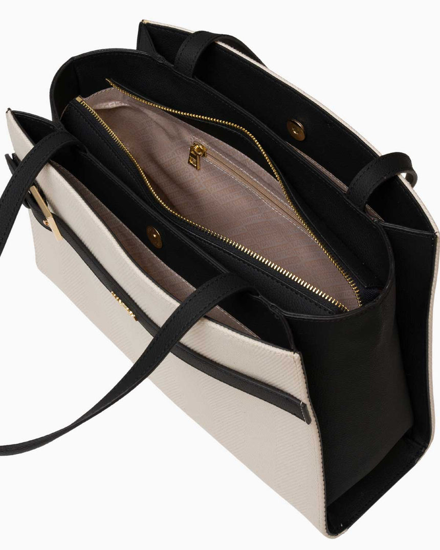 Nautica Logolu El Çantası Bej - Siyah