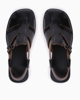 Camper Deri Sandalet Siyah