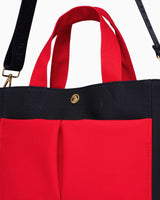 Us Polo Assn Kalın Askı Detaylı El Çantası Lacivert - Kırmızı