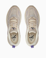 Calvin Klein Retro Tennis Runner Sneakers Eggshell/Pastel Lilac/Aster Purple