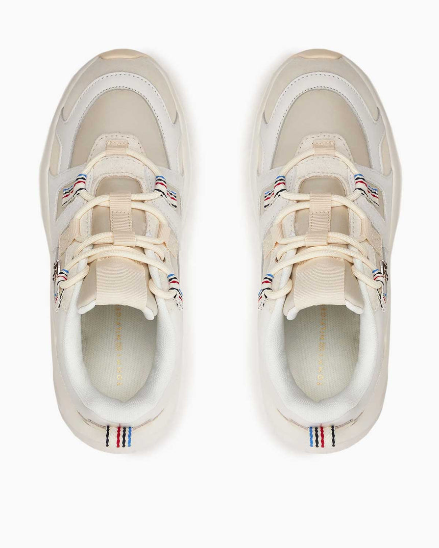 Tommy Hilfiger Fashion Chunky Runner Low Top Sneakers Calico