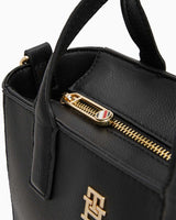 Tommy Hilfiger Soft Logo Mini Tote El Çantası Black