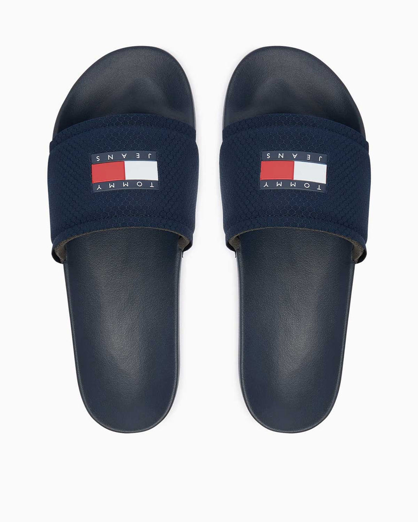 Tommy Hilfiger Aqua Pool Slide Erkek Terlik Dark Night Navy