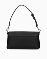 Calvin Klein Must Monogram Baskılı Omuz Çantası Black Monogram Pu