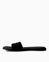 Calvin Klein Düz Tabanlı Tek Süet Bantlı Kadın Sandalet CK Black