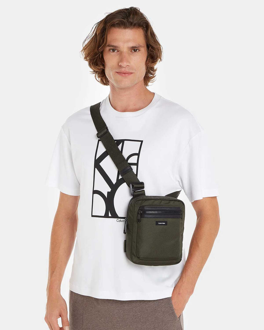 Calvin Klein Essential Reporter Çapraz Askılı Çanta Dark Olive