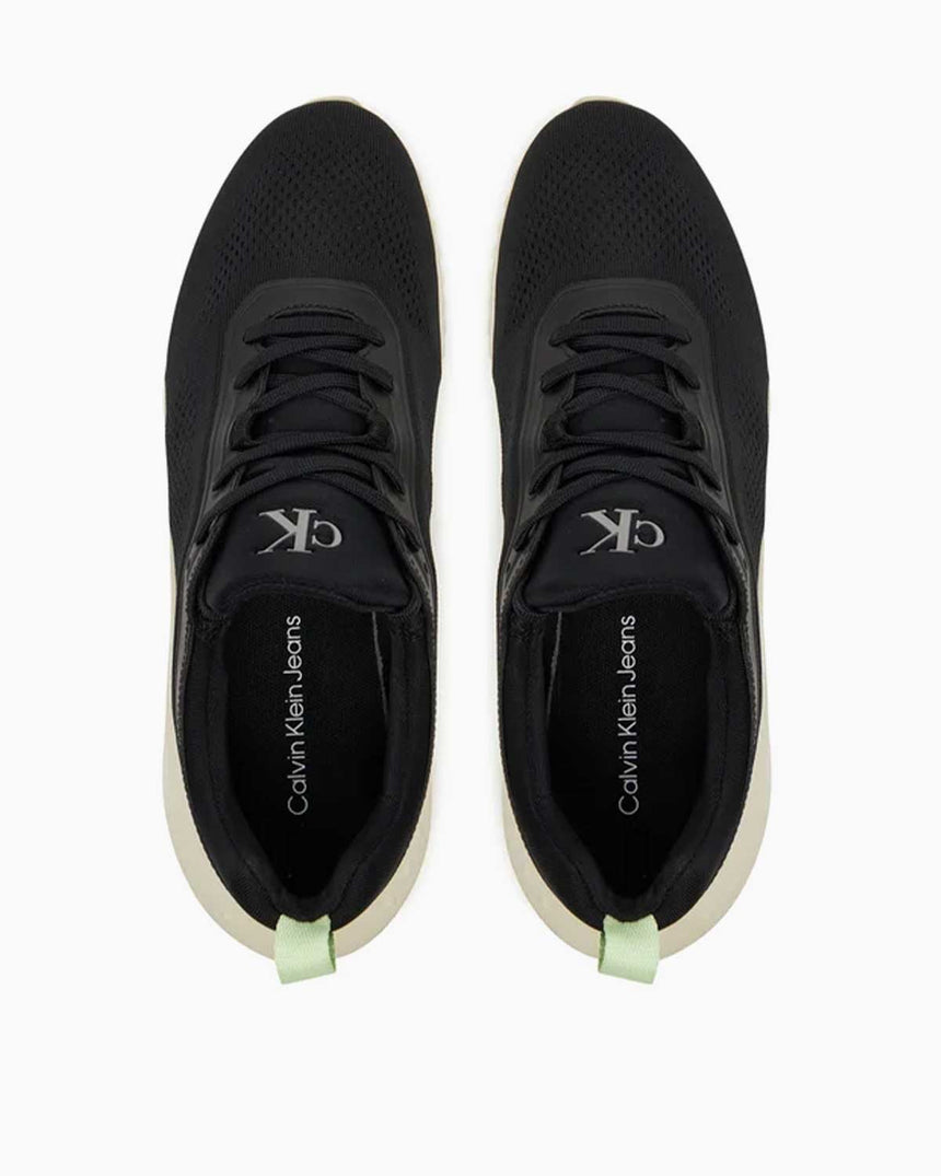 Calvin Klein Lausanne Çorap Detaylı Kadın Koşucu Sneaker Black/Pistachio/White Jade