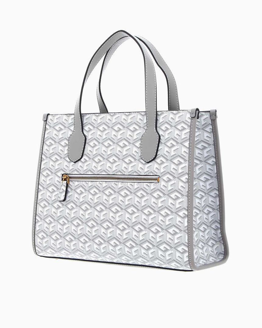 Guess Silvana 2 Compartmen El Çantası Stone Logo