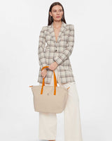 Tommy Hilfiger Poppy Canvas Tote Omuz Çantası Beige