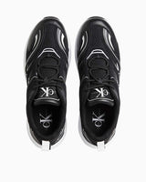 Calvin Klein Retro Tennis Logo Detaylı Sneakers Black/Bright White