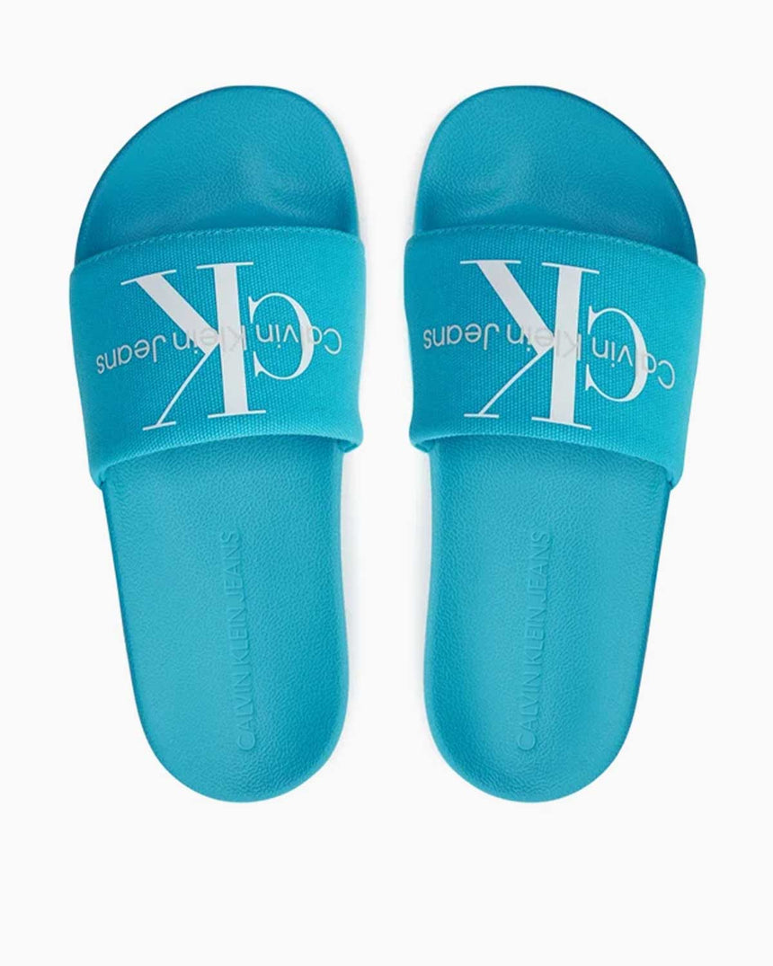 Calvin Klein Slide Monogram Flip Flops Logolu Terlik Blue