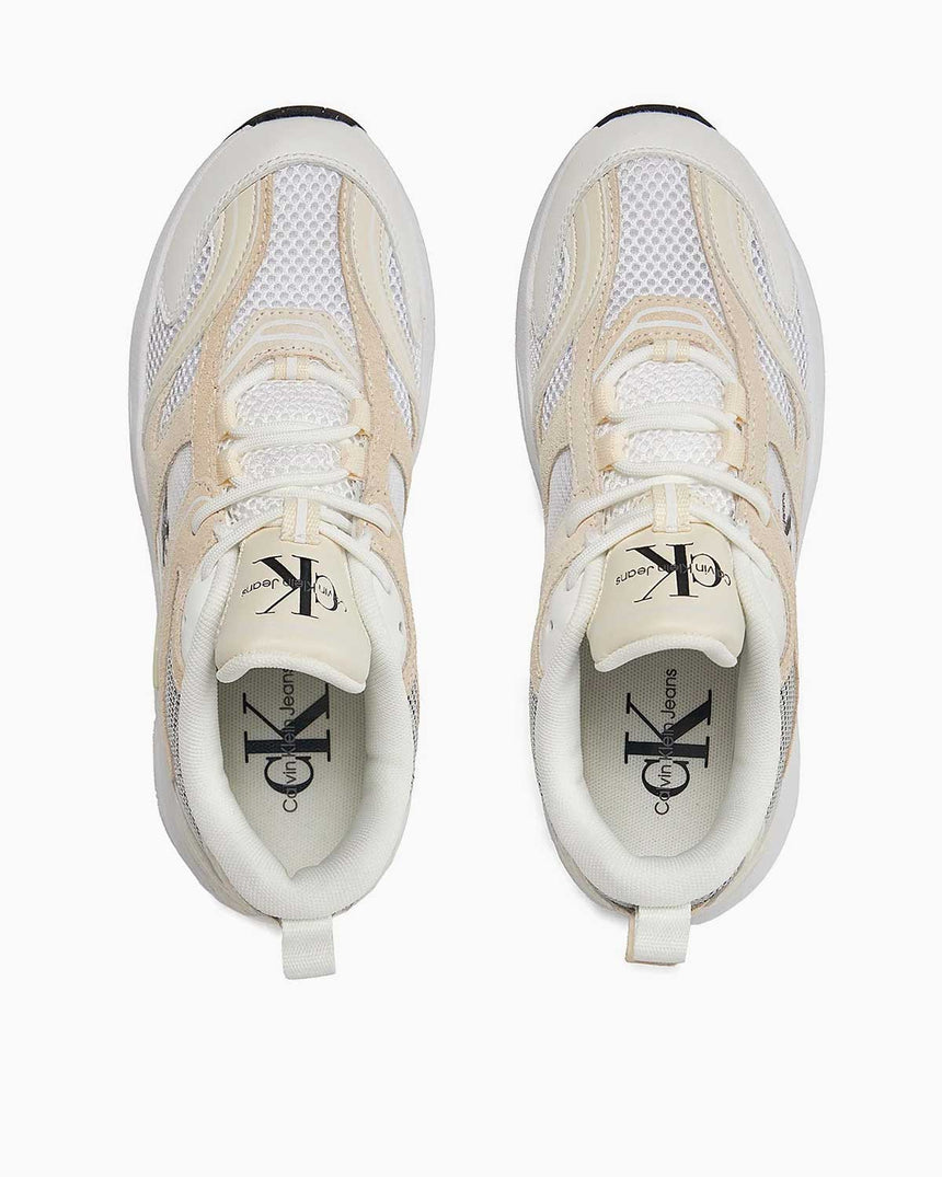 Calvin Klein Retro Tennis Runner Sneakers Bright White/Creamy White/Black