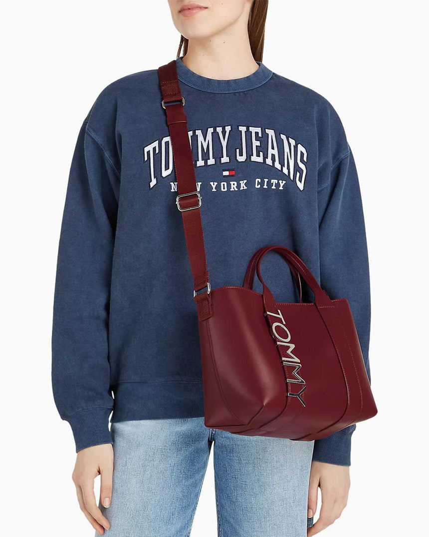 Tommy Jeans City Bold Mini Tote Çapraz Askılı Çanta Purple