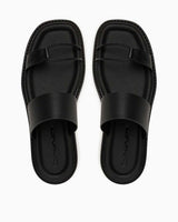 Calvin Klein Zadar Halat Detaylı Yumuşak Kadın Sandalet CK Black