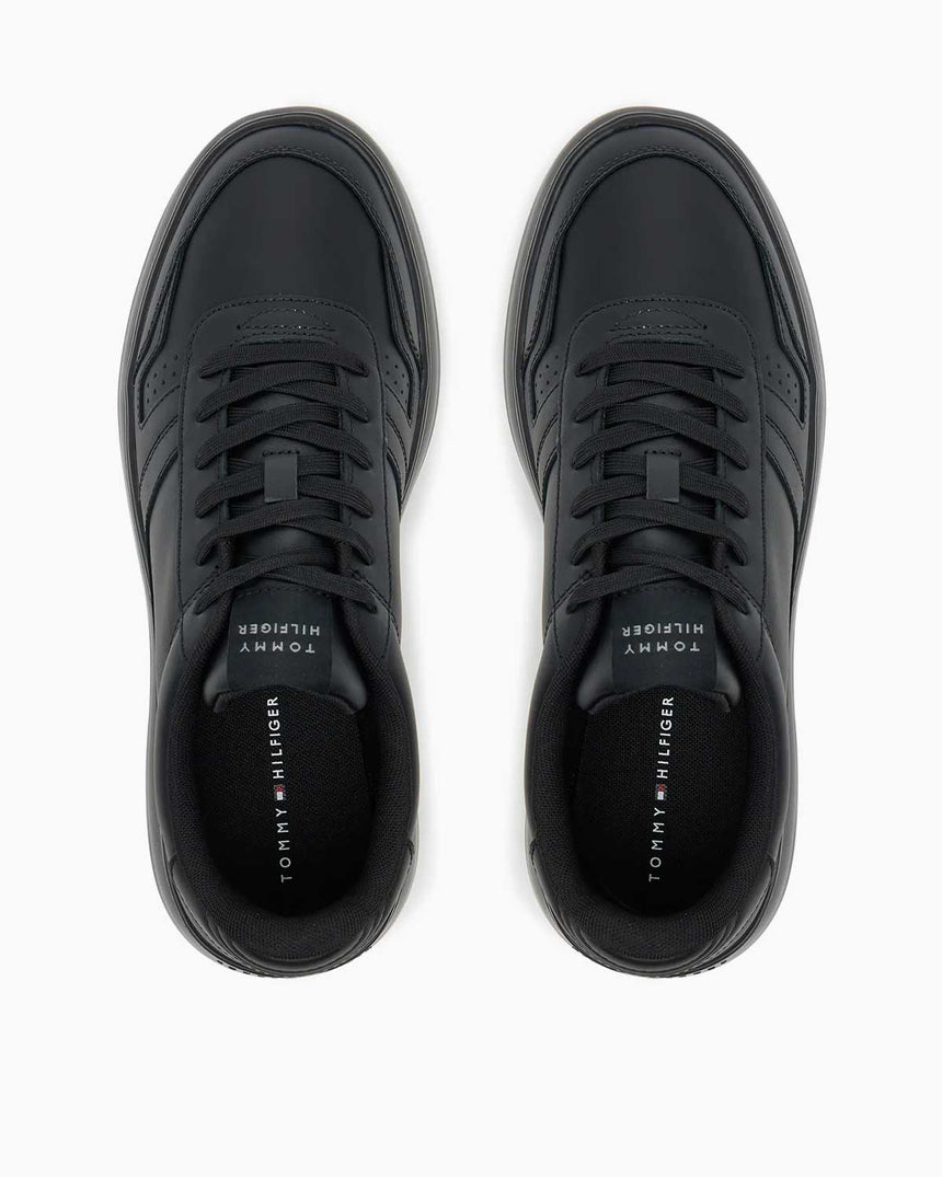 Tommy Hilfiger Haven Parlak Deri Erkek Sneaker Black