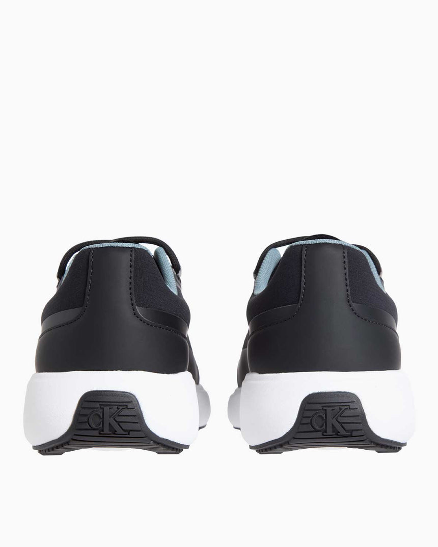 Calvin Klein Athleisure Runner Tech Ripstop Sneaker Black/Bright White/Trooper