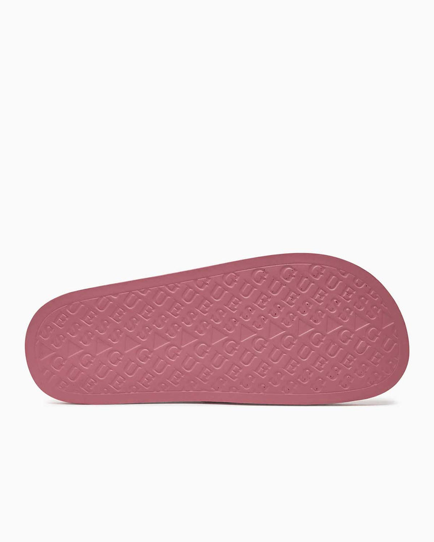 Guess Beach Slippers Stras Logolu Terlik Jelly Pink