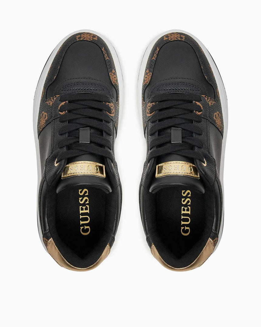 Guess Cupsole Low Logolu Sneaker Black Brass