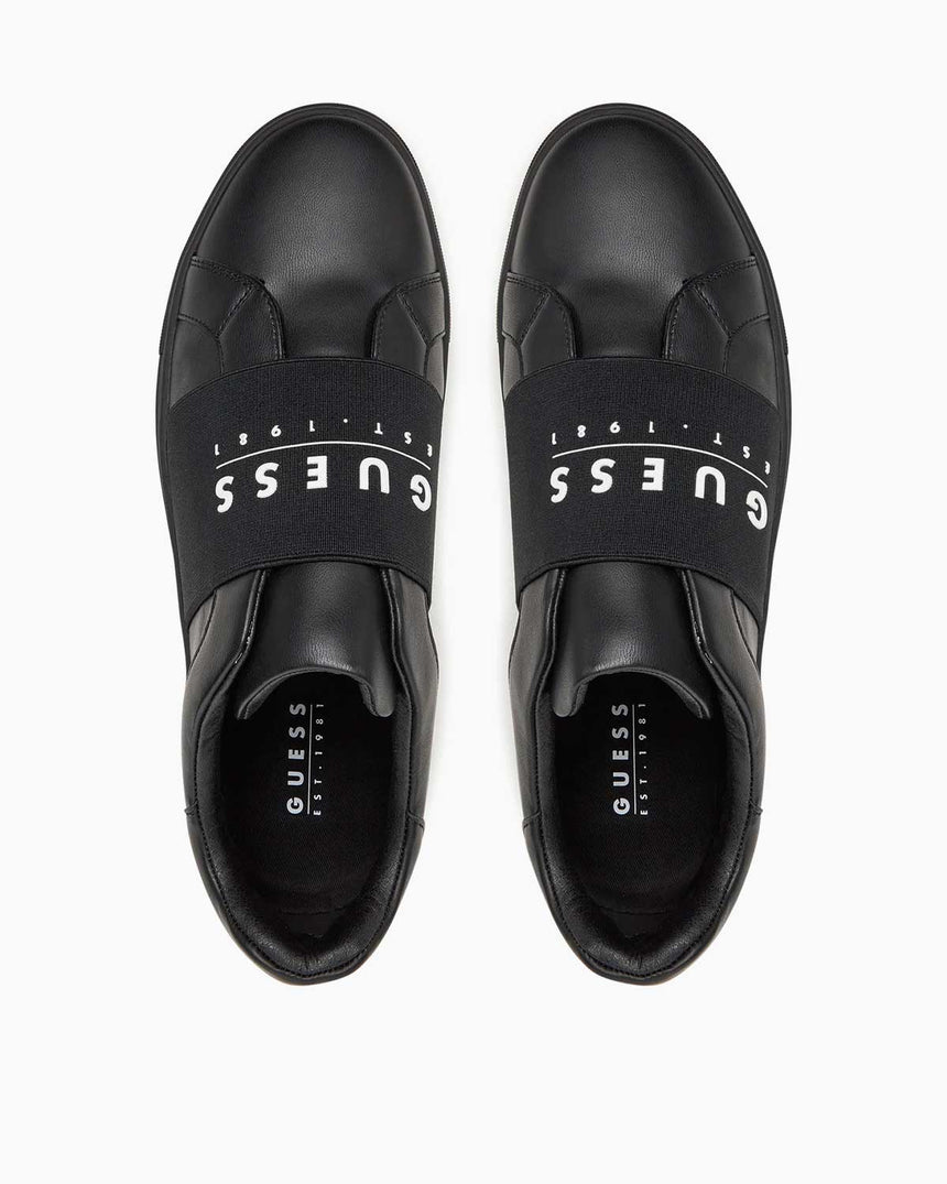 Guess Tosli Ön Logo Detaylı Sneaker Black/Black