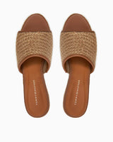 Tommy Hilfiger Rope Wedge Topuklu Sandalet Beige