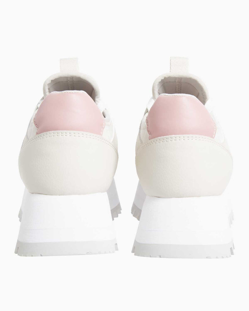 Calvin Klein Runner Low Lace Up Logolu Sneaker Eggshell/Rose Tan/Whisper Pink