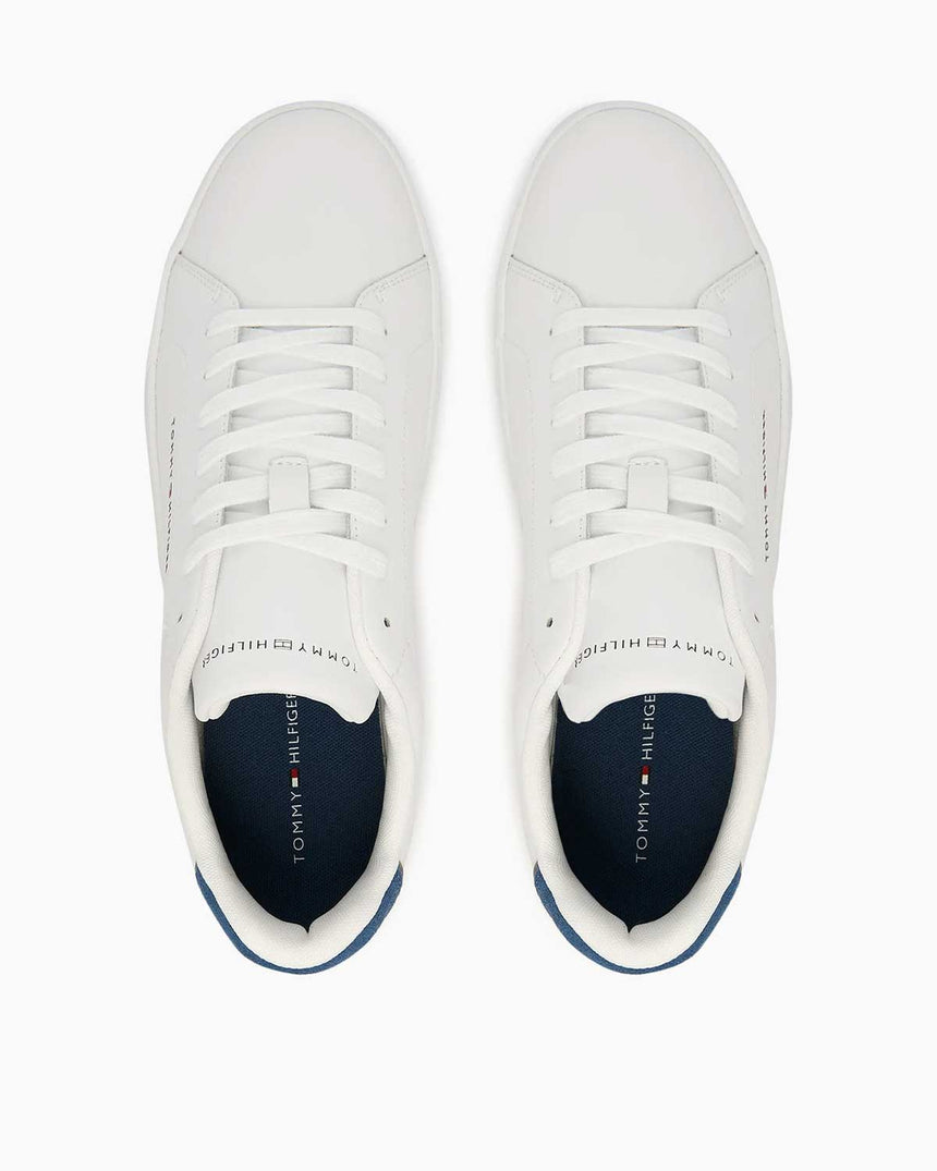 Tommy Hilfiger Court Detail Essential Sneaker White/Agean Sea