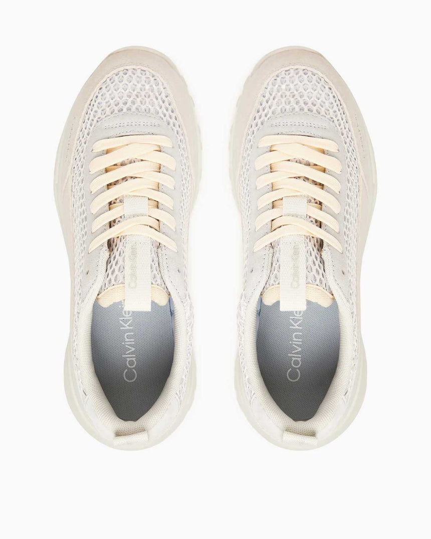 Calvin Klein Trailblazer Hik Runner Techmix Kadın Sneaker Light Cashew/Vaporous White/Gray