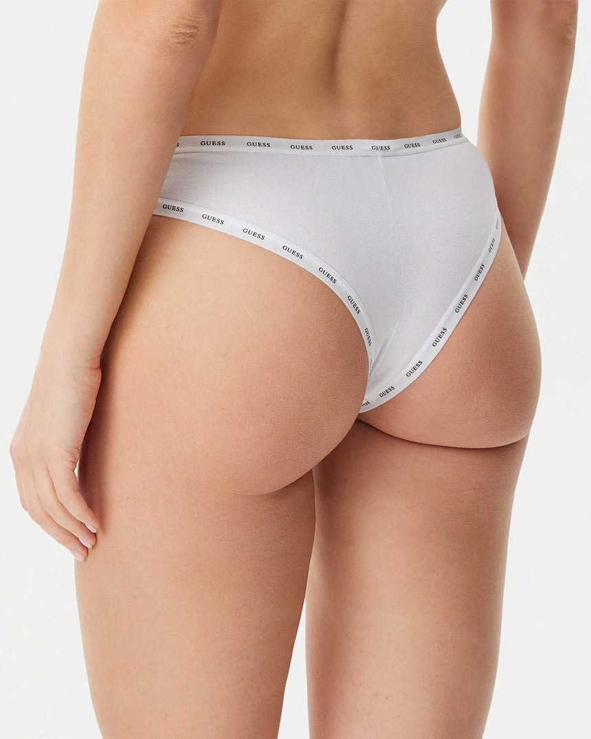 Guess 3Pack Basic Brazilian Külot Pink White Black Com