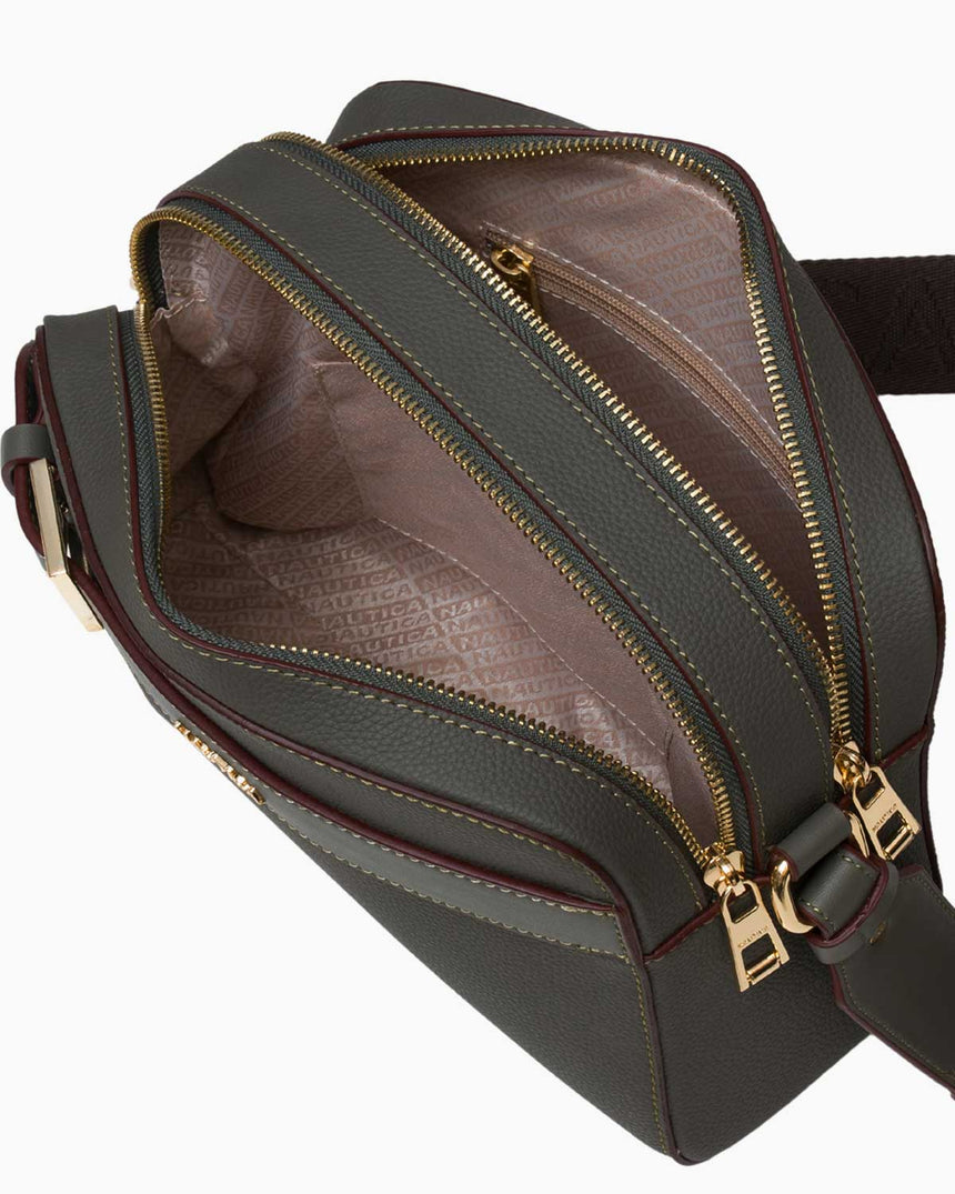 Nautica Ladies Logolu Omuz Çantası Açık Haki