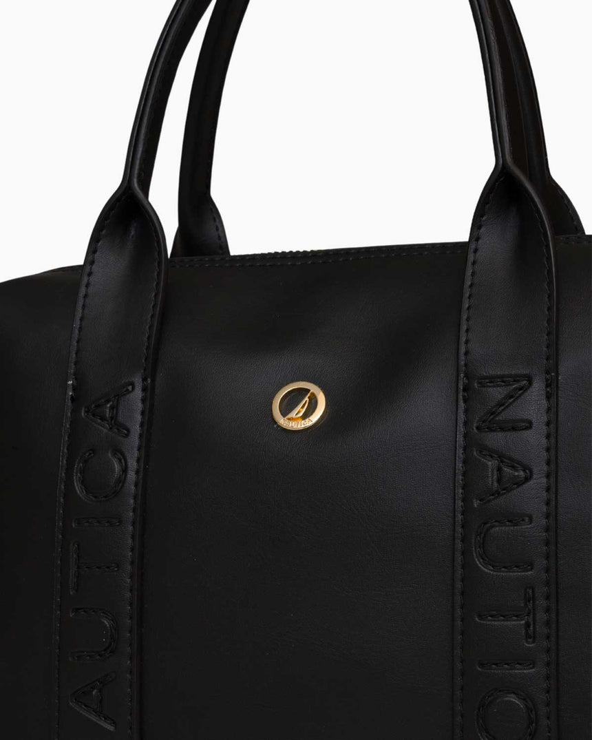 Nautica Logolu El Çantası Siyah