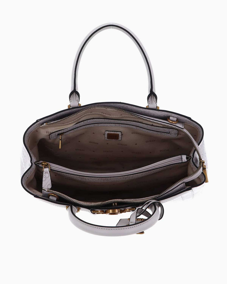 Guess Triple Logolu El Çantası Dove Logo