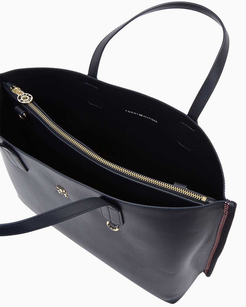 Tommy Hilfiger Distinct Satchel El Çantası Space Blue Corp