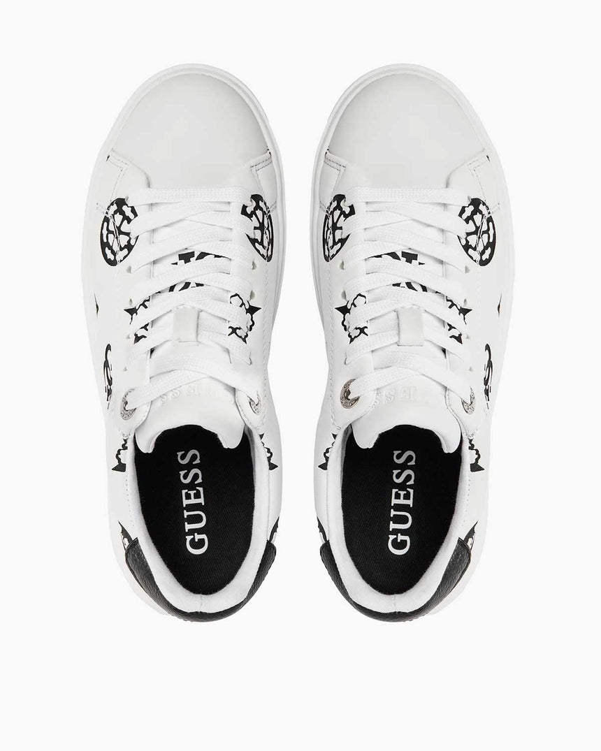 Guess Denesa Logo Snekaer White Black