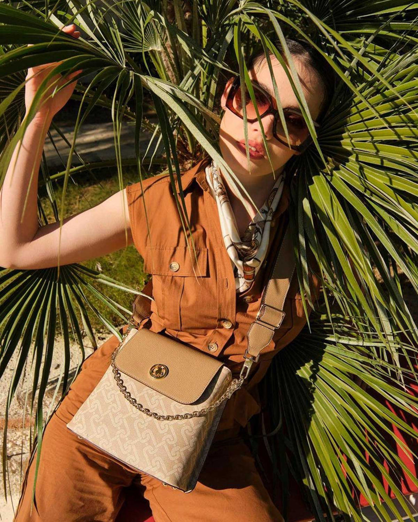 Us Polo Assn Çapraz Askılı Kadın Çantası Bej - Bej