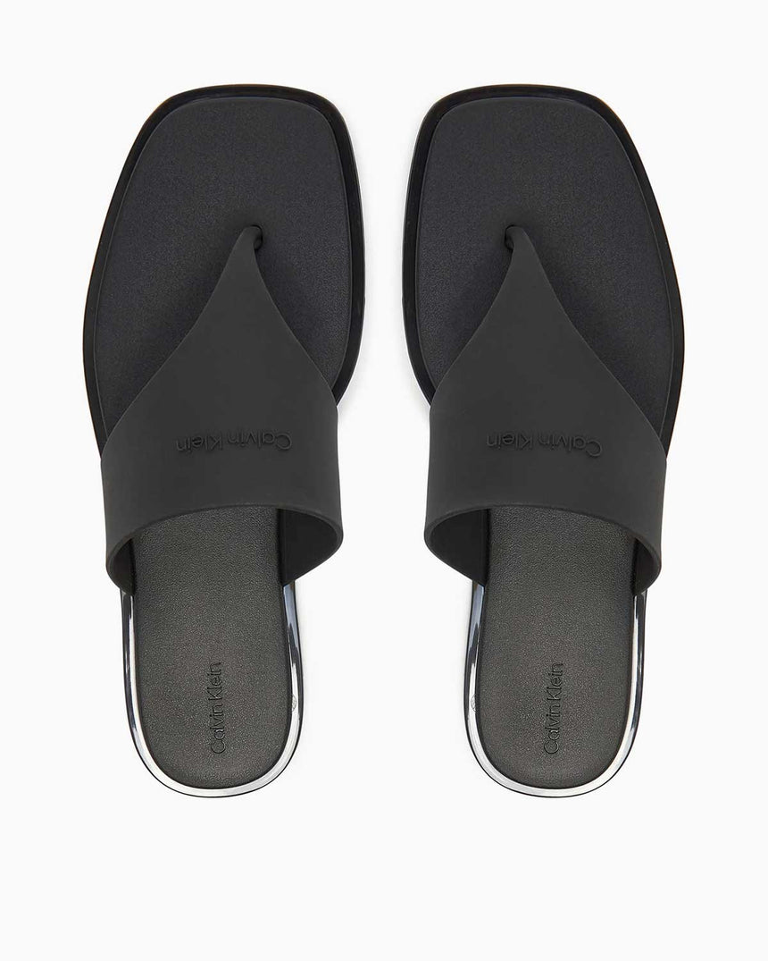 Calvin Klein Şık Kadın Parmak Arası Terlik CK Black