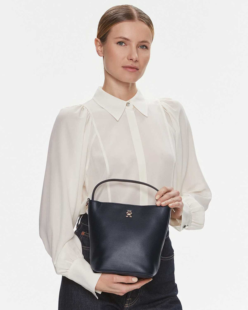 Tommy Hilfiger Essential Bucket El Çantası Blue