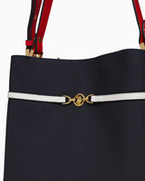 Us Polo Assn Logo Detaylı El Çantası Lacivert - Kırmızı - Beyaz