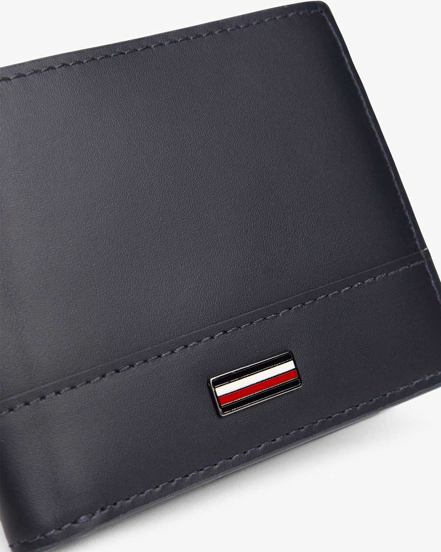 Tommy Hilfiger Corp Plaque Bifold Wallet Cüzdan Space Blue