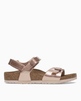 Birkenstock Rio Kids BF Electric Metallic Çift Bantlı Çocuk Sandalet Copper