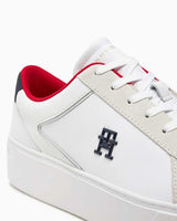 Tommy Hilfiger Platform Court Logolu Sneaker White