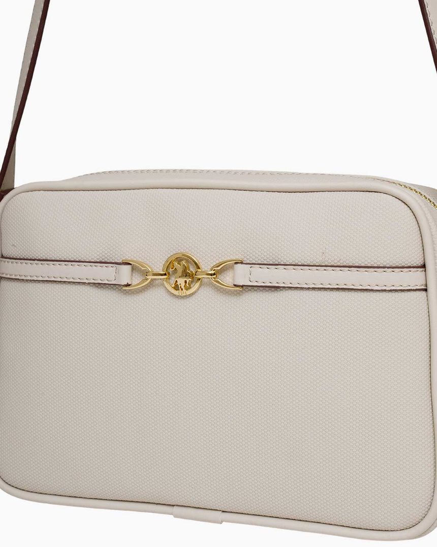 Us Polo Assn Gold Logo Detaylı Çapraz Askılı Çanta Taş