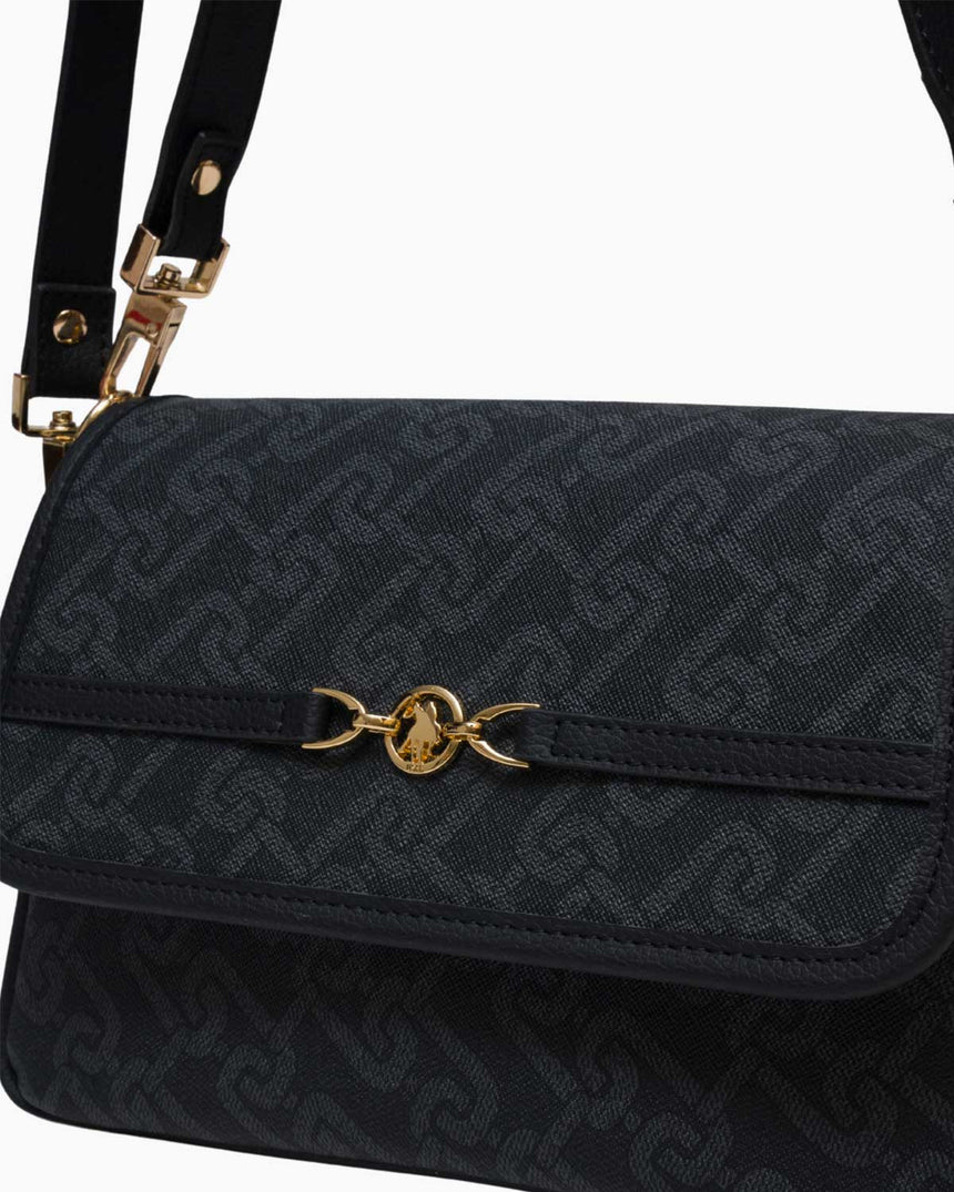 Us Polo Assn Çıkarılabilir Uzun Askı Detaylı Omuz Çantası Siyah