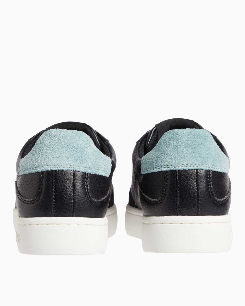 Calvin Klein Classic Cupsole Lace Up Sneaker Black/Blue Surf/Creamy White