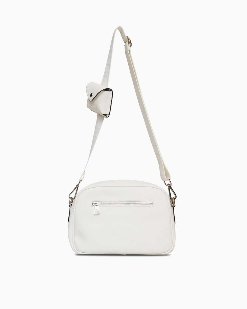 Nautica Mini Cüzdan Detaylı Çapraz Askılı Çanta Beyaz