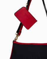 Us Polo Assn Mini Cüzdan Detaylı Omuz Çantası Lacivert - Kırmızı